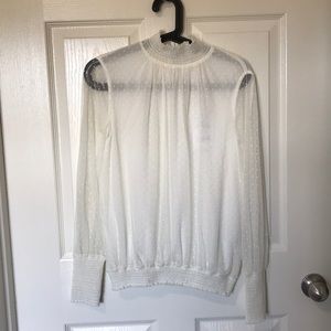 Zara White Top - Size Small
